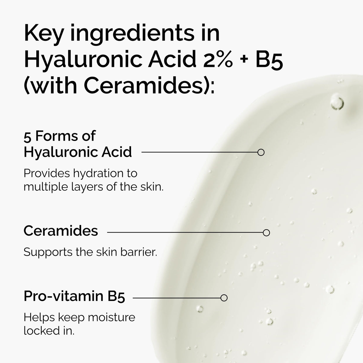 The Ordinary Hyaluronic Acid 2% + B5 (with Ceramides), Multi-Depth Hydration Serum for Plumper, Smoother Skin, 1 Fl Oz The Ordinary