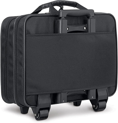 Solo New York Rolling Case with Wheels - Roller Laptop Bag, Wheeled Briefcase for Women & Men, Carry On Size for Travel, Fits 15.6" Computer - Carnegie, Black Gsupps Australia