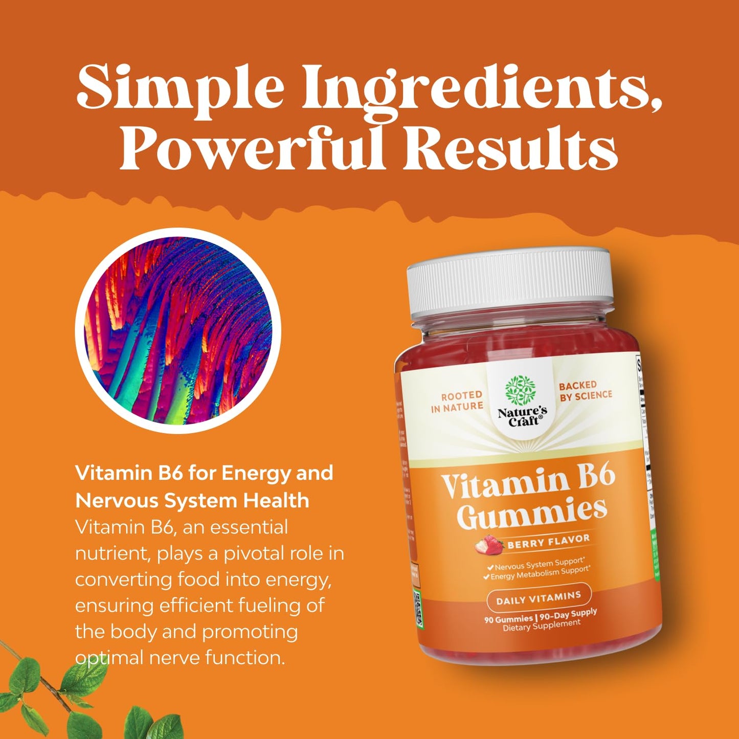 Potent Vitamin B6 Gummies for Adults - Potent Vitamin B Complex Supplements for Men & Women for Nervous System Support Mood & Immune System - Vegan Pyridoxine Chews for Energy & Metabolism - 30 Count Gsupps Australia