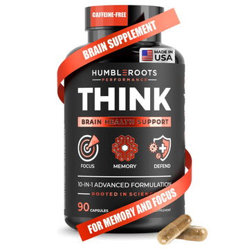 All-Natural Brain Supplement for Memory and Focus - Caffeine-Free Long-Term Cognitive Support - 10 Nootropic Ingredients Including Lion’s Mane, Bacopa, Turmeric, Ginkgo & Huperzine A - 90 Capsules HUMBLEROOTS PERFORMANCE buy australia supplements
