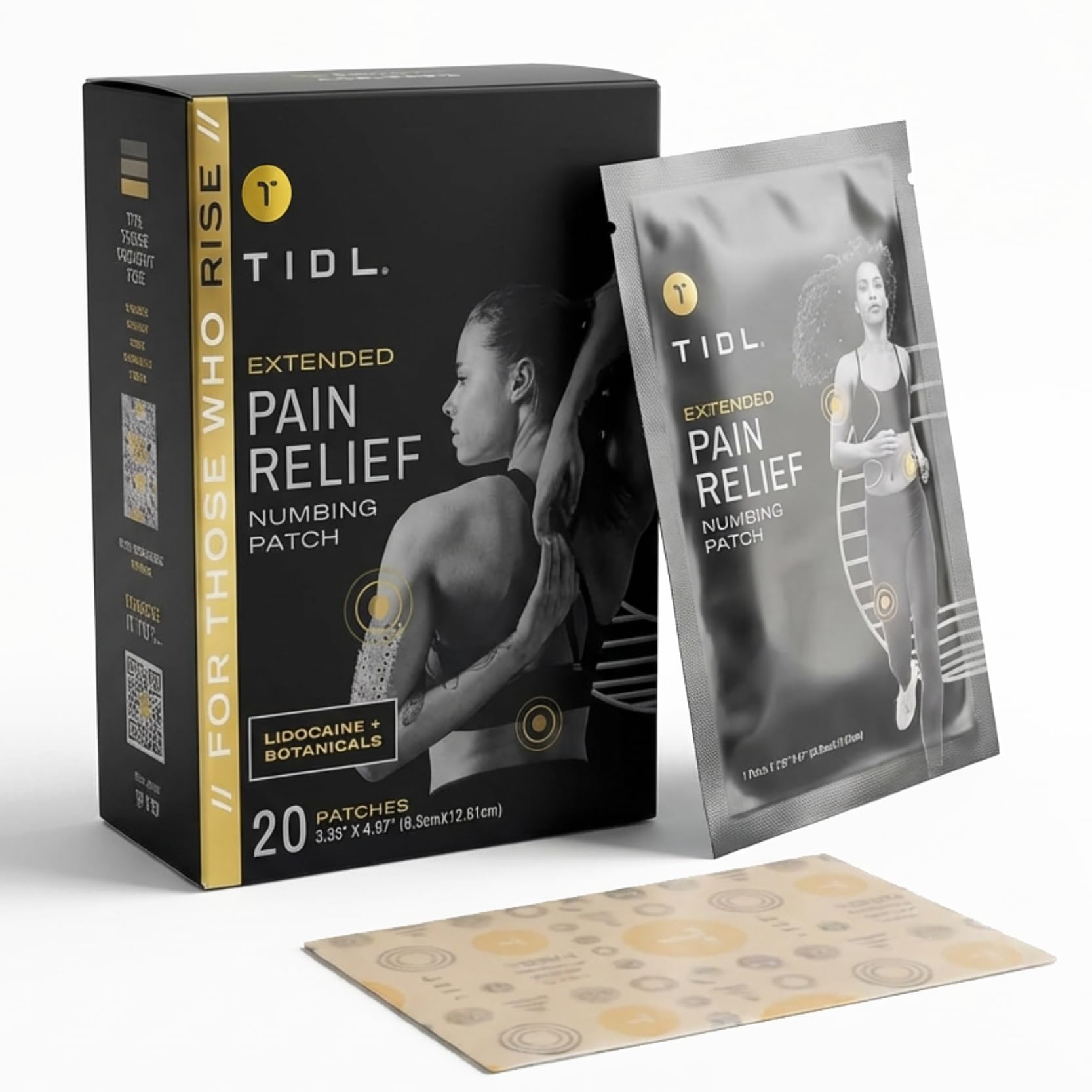 TIDL Recovery Patches, 20 Count, Maximum Strength for Targeted Back Pain, Joint & Muscle Pain Relief, Immediate Numbing & Soothing, Non-Stick Adhesive for Easy Application & Removal TIDL buy australia supplements