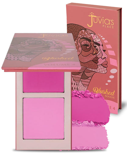Juvia's Place Duo Blush Volume 4 - Matte Powder Blush for Cheeks Makeup Juvia's Place