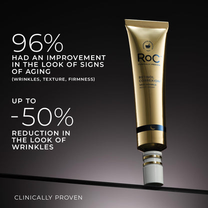RoC Retinol Correxion Deep Wrinkle Night Cream, 1.0 oz with mineral complex RoC