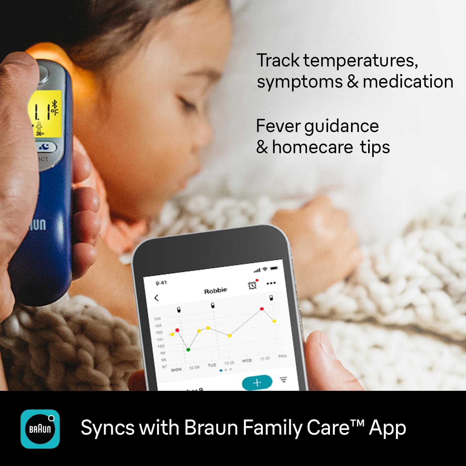 Braun ThermoScan 7 Digital Ear Thermometer for Adults, Babies & Infants, Age-Adjusted Fever Guidance, No. 1 Brand Recommended by Pediatricians Gsupps Australia
