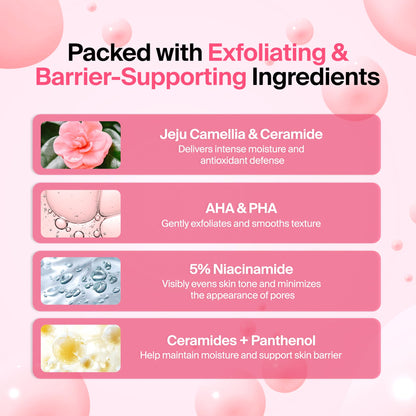 Meebak Camellia Cream, Daily Exfoliating Pore Cream, Night Cream Meebak