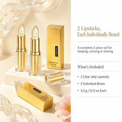2 Pack pH Color Changing Lipstick for Women, Clear Lipstick YYURAURB