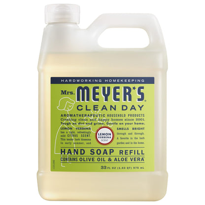 Mrs. Meyer's Clean Day, Hand Soap Refill, Lemon Verbena Scent, 33 Fl Oz Mrs. MEYER'S