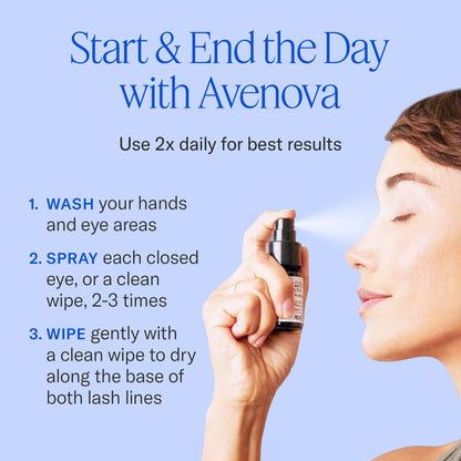 Avenova Eyelid Spray Cleanser for Lid & Lash, 20 ml Bottle Avenova