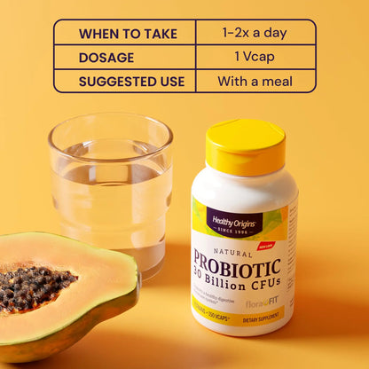 Healthy Origins Probiotic 30 Billion CFUs, 60 Veggie Capsules - 8 Clinically Studied Strains Including Lactobacillus & Bifidobacterium - Supports Microbiom Healthy Origins
