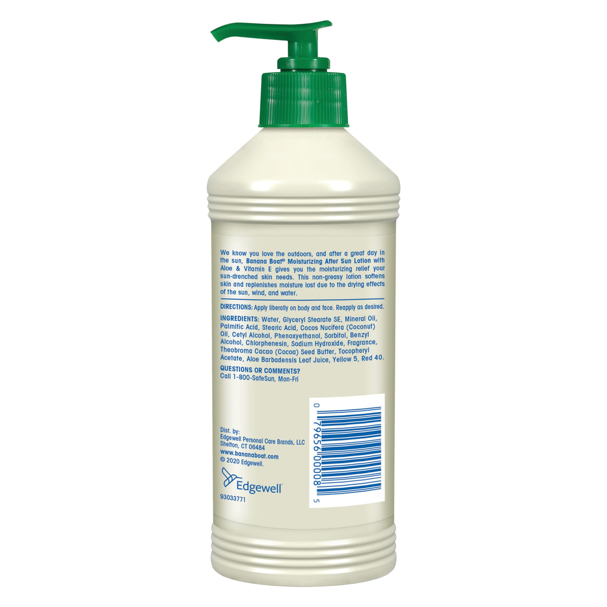 Banana Boat Moisturizing After Sun Lotion with Aloe, 16 Fl Oz Banana Boat