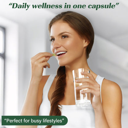 Moringa Capsules, Moringa Pure Capsules For Energy, Immune Support, Gut Health & Powerful Green Superfood, Rich In Antioxidants, Essential Vitamins & Amino Acids MEDI BOTIC