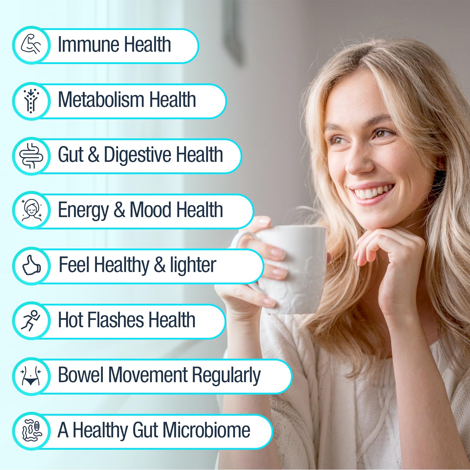 Menopause Supplements for Women, 120 Billion CFU Probiotic, 13-in-1 Herbs Probiotics Complex, for Menopause Relief, Hormone Balance, Hot Flashes, Night Sweats, Mood Swings, Gut & Immunity - 60 Capsule Dmeisy buy australia supplements