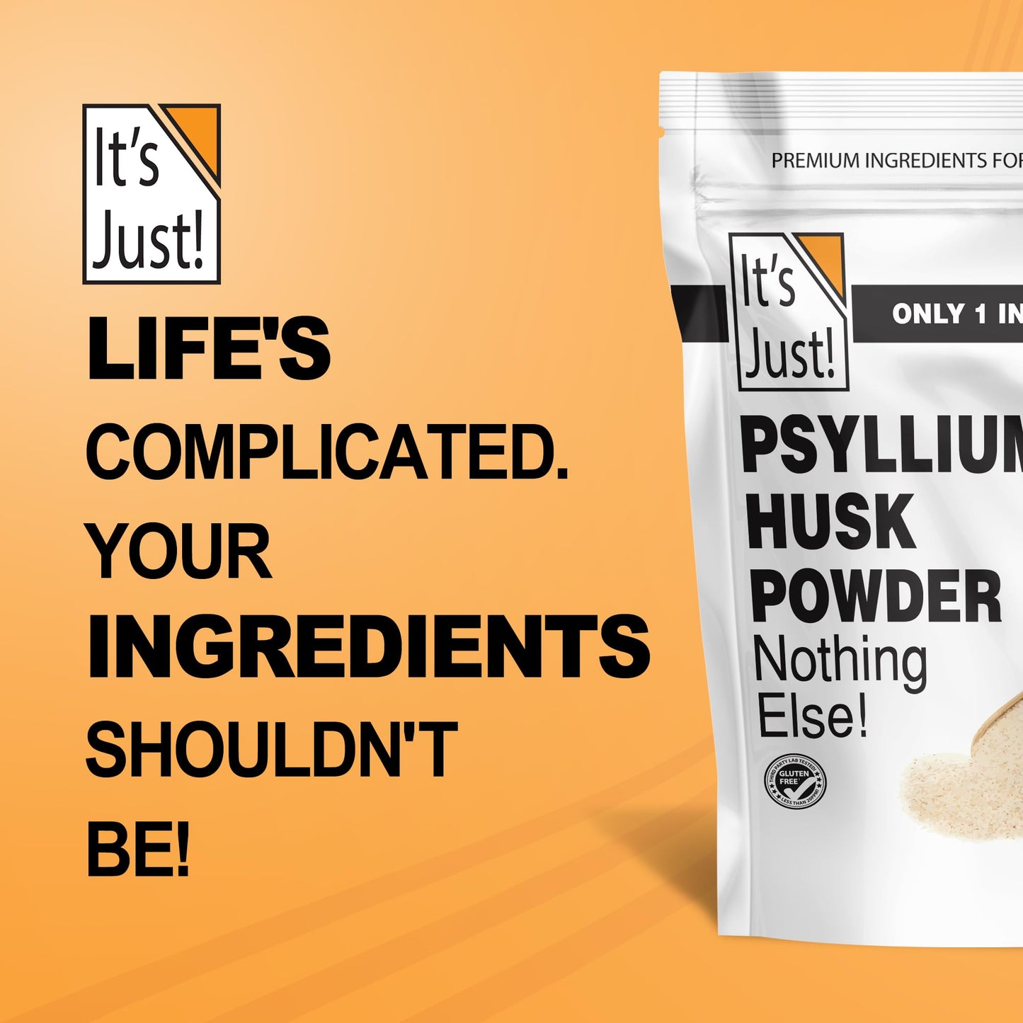 It's Just! - Psyllium Husk Powder, Easy Mixing Dietary Fiber, Cleanse Your Digestive System It's Just!