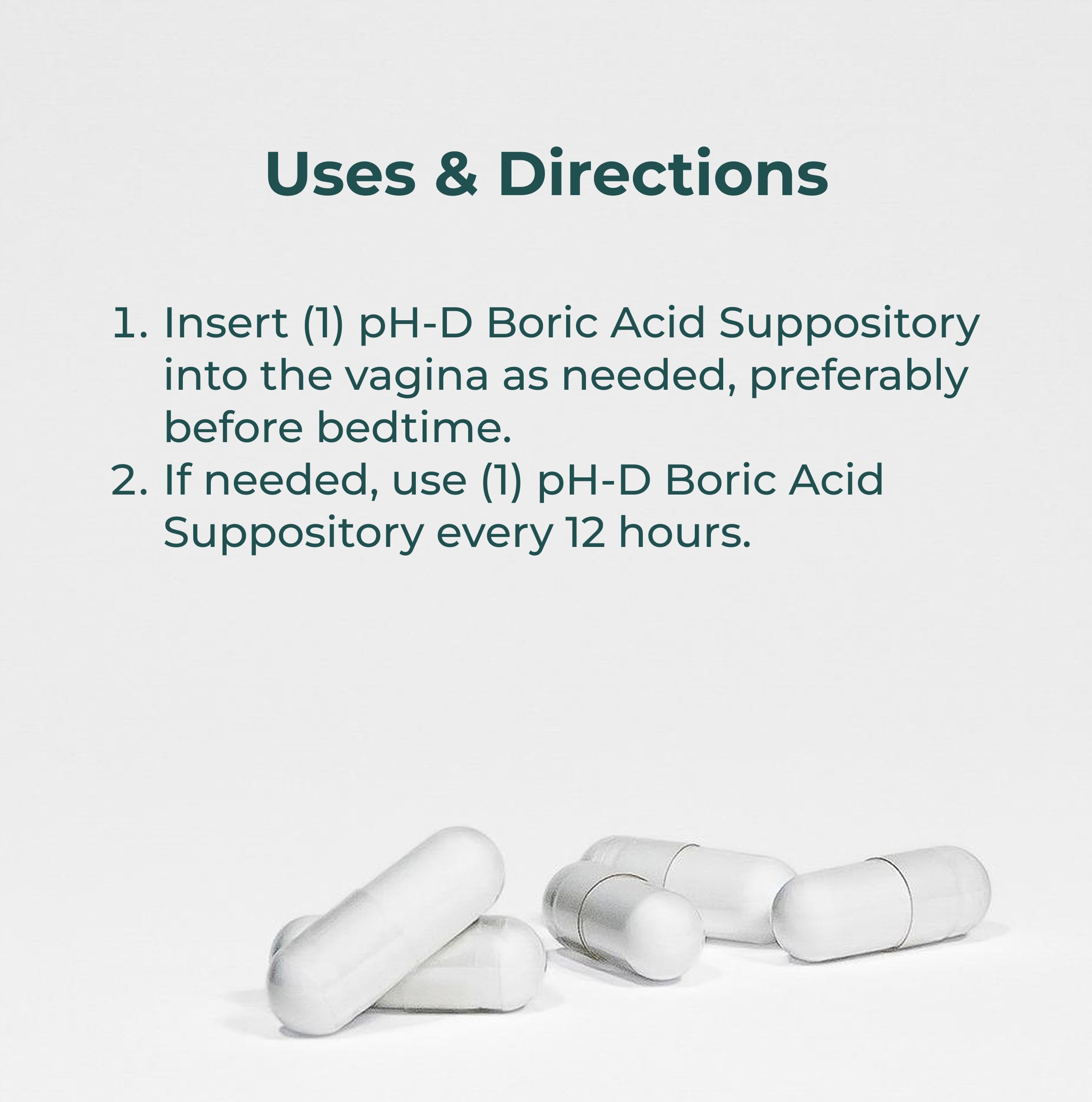 pH-D Feminine Health - 600 mg Boric Acid Suppositories - Woman Owned - for Vaginal Odor Use - 24 Count pH-D Feminine Health Support buy australia supplements