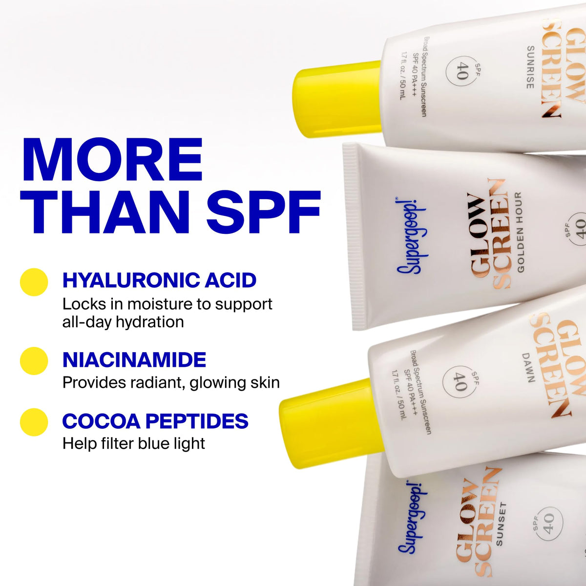 Supergoop! Glowscreen SPF 40 Tinted Sunscreen + Primer 1.7 oz, Sunrise Supergoop!