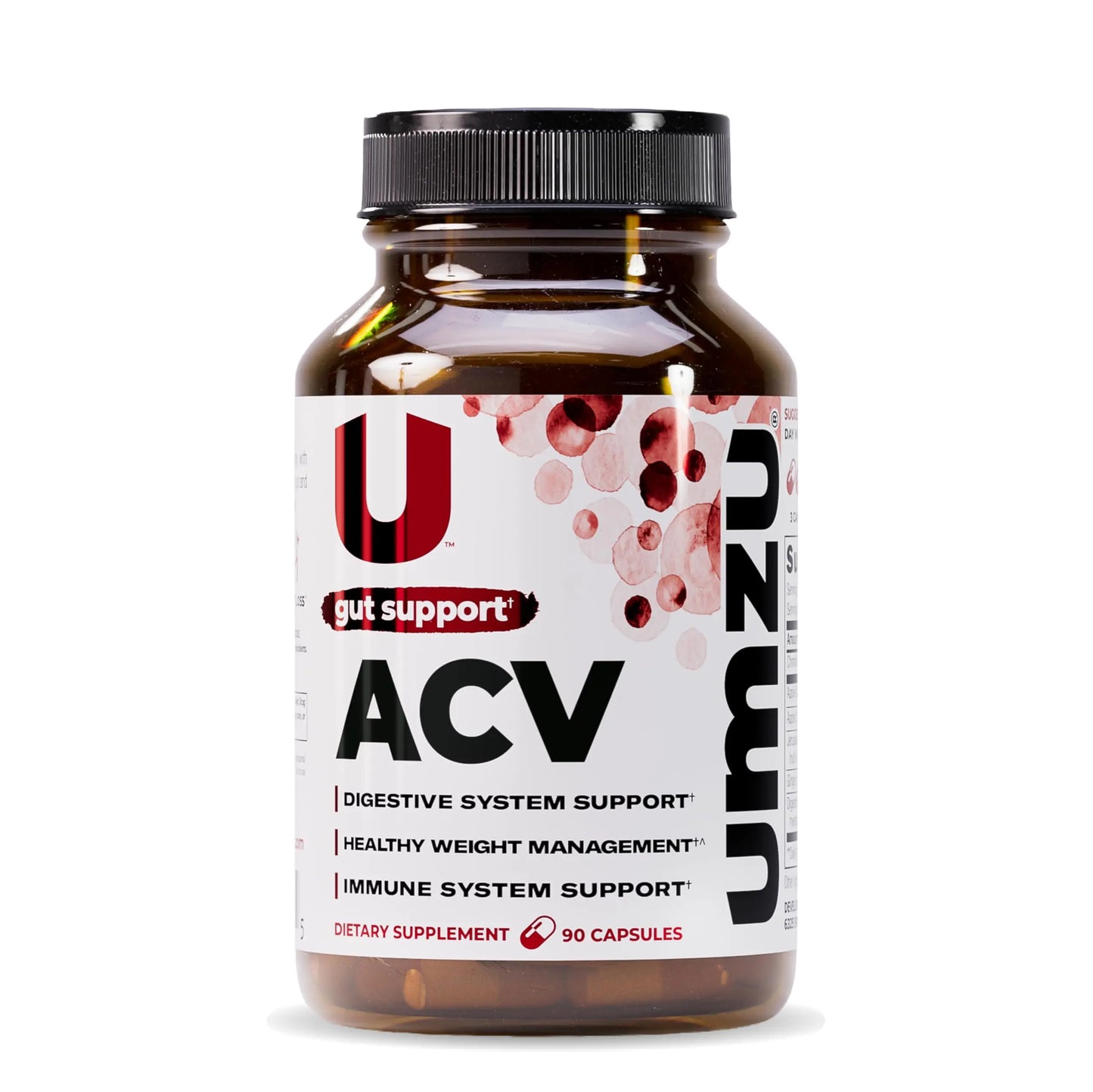 UMZU zuACV Apple Cider Vinegar + Prebiotics Supplement, (30 Day Supply) – ACV & Inulin Fiber Blend – Gut Health Support with ACV Capsules UMZU