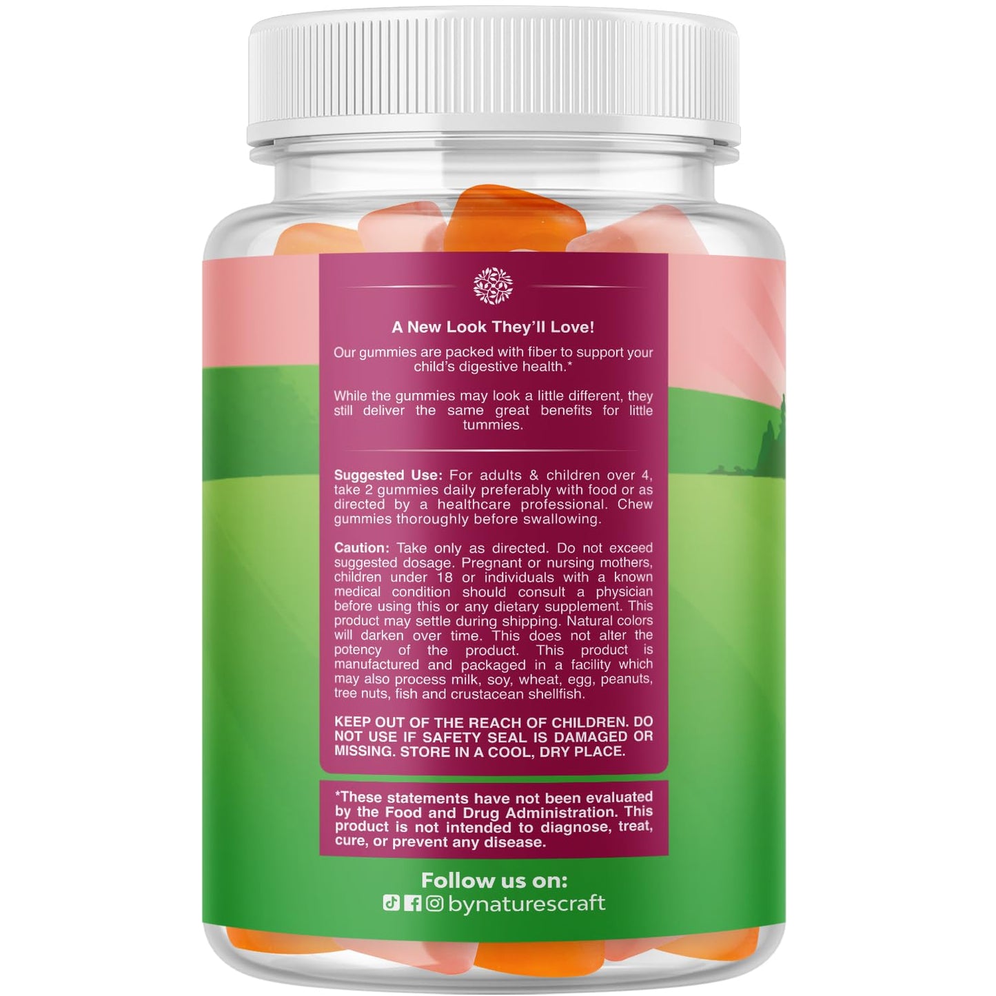 High Prebiotic Fiber Gummies for Kids - Digestive Health Support - 120 Ct | Fiber for Kids Regularity & Gut Health Support - Dietary Fiber Supplements - Immune Gummies with Chicory Root - Non GMO Gsupps Australia