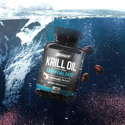 ONNIT Antarctic Krill Oil Soft Gels, IGEN™ Non-GMO Tested Dietary Supplement with Omega-3s, EPA, Astaxanthin & Phospholipids for Cognitive, Cardiovascular & Joint Health, 1000mg Per Serving, 60 Count