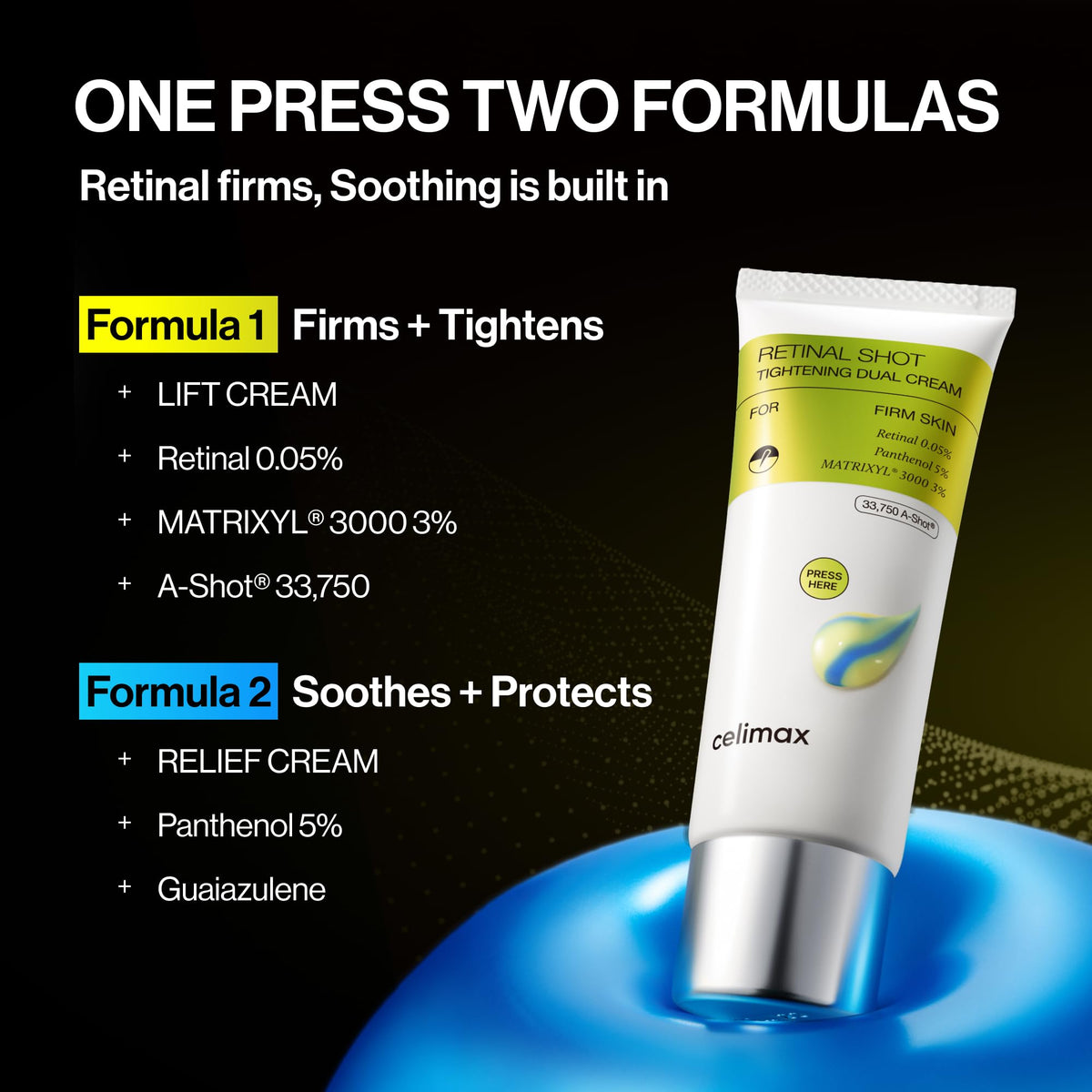celimax The Vita-A Retinal Shot Tightening Dual Cream, 1.69 fl.oz celimax