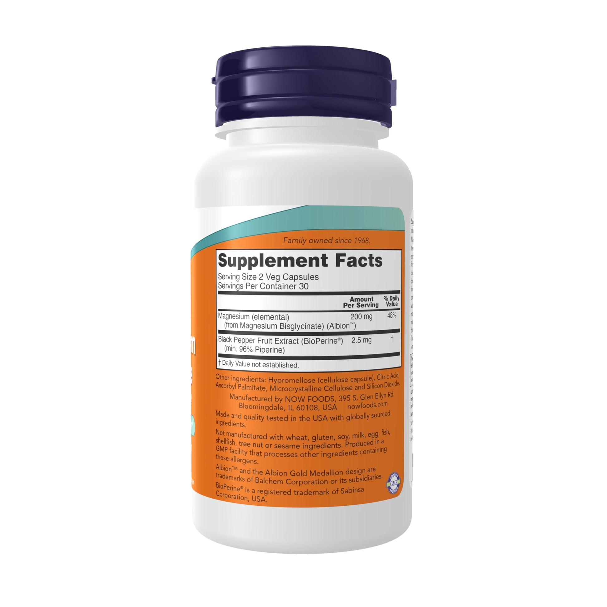 Now Supplements, Magnesium Glycinate with BioPerine, 60 Veg Capsules NOW Foods buy australia supplements