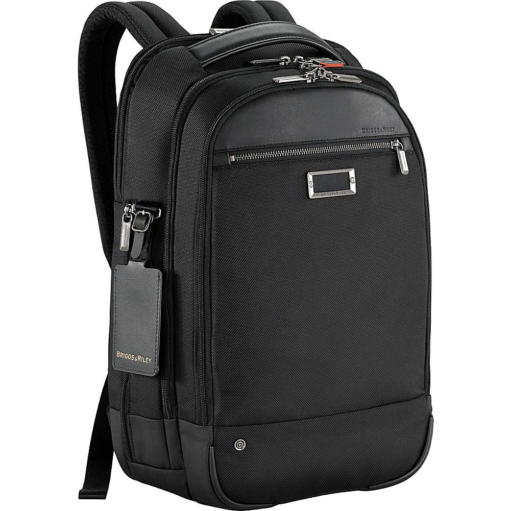 Briggs & Riley Medium Cargo Backpack for Women & Men - Laptop Backpack, For Work & Travel, Lightweight & Durable, Padded Straps, Fits up to 15" Laptop - @work Collection, Black Gsupps Australia