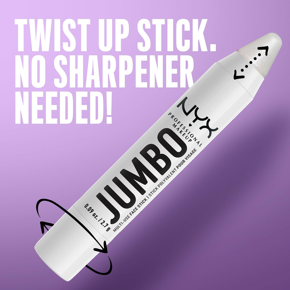 NYX PROFESSIONAL MAKEUP, Jumbo Multi-Use Face Highlighter Stick - Vanilla Ice Cream NYX PROFESSIONAL MAKEUP