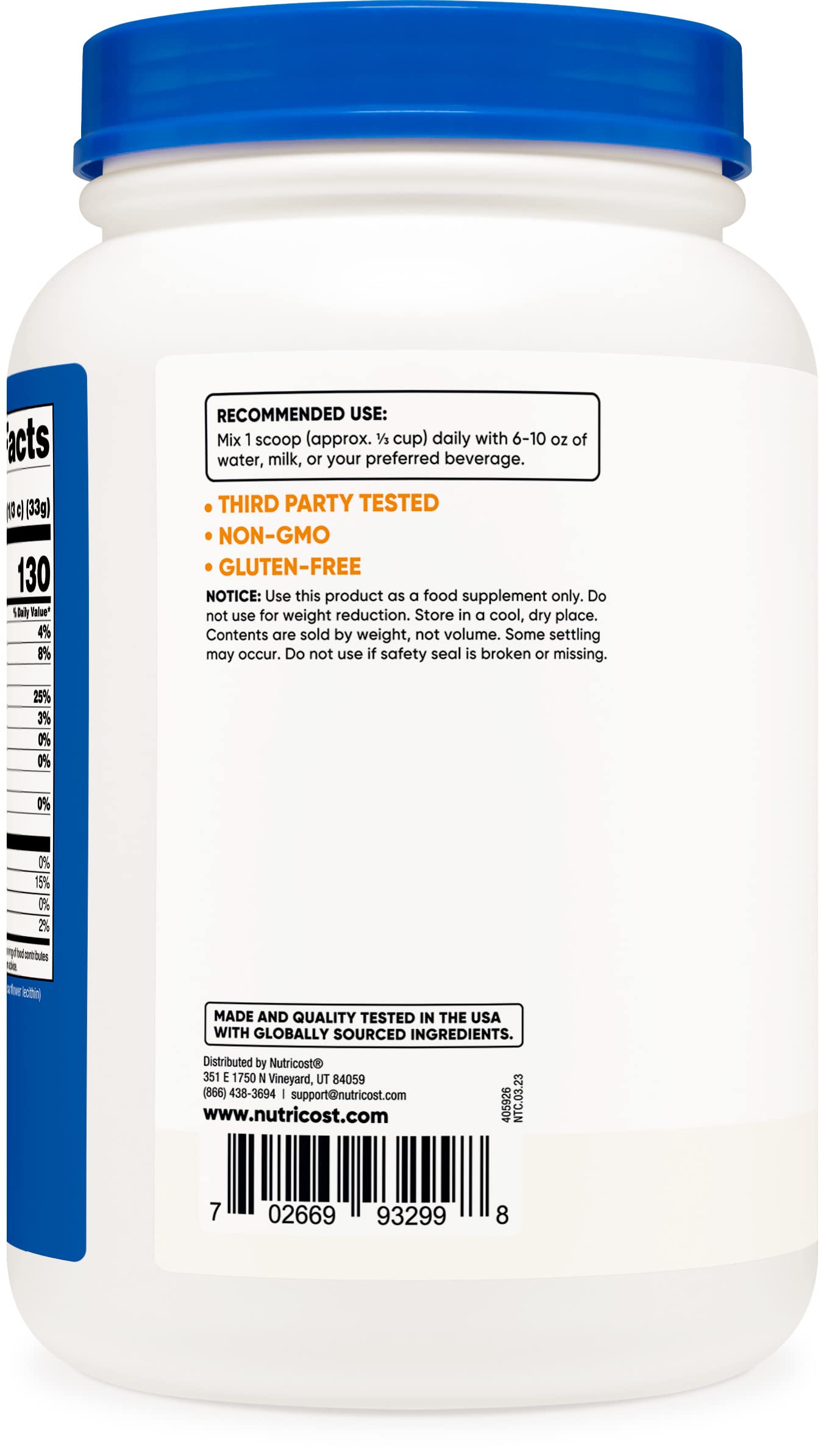 Nutricost Whey Protein Concentrate (Unflavored) 2LBS - Gluten Free & Non-GMO Nutricost buy australia supplements