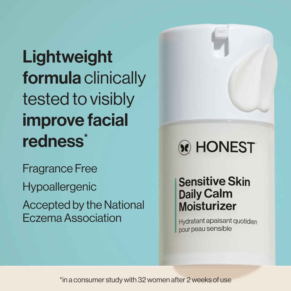 Honest Beauty Sensitive Skin Daily Calm Lightweight Moisturizer, 1.7 fl oz Honest Beauty