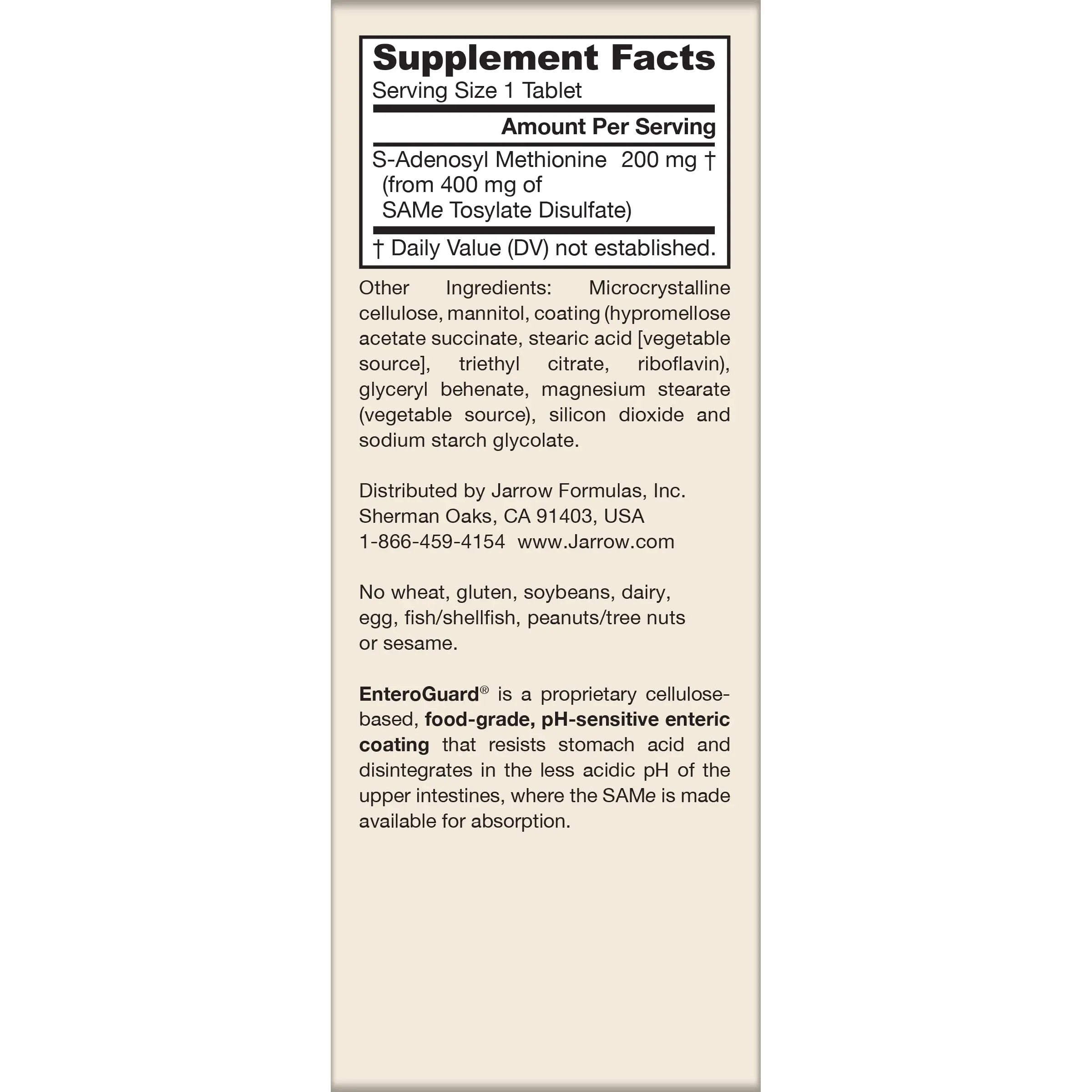 Jarrow Formulas® Same 200 mg, Supports Joint Health, Liver Function, Brain Metabolism, 60 Tablets, Up to A 60 Day Supply Jarrow Formulas buy australia supplements