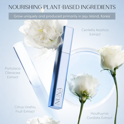 NUNA Eyelash Growth Support Serum 6ml – Eye Lash and Eyebrow Enhancing Serum for Women & Men with Biotin - Korean Multi Peptide & Natural Extracts – Promotes Fuller and Longer Lashes - 6 Month Supply NUNA