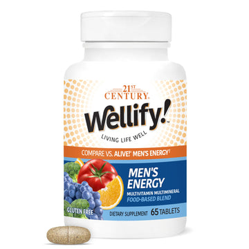 21st Century Wellify Men's Energy Multivitamins with Minerals, 65 Count 21st Century buy australia supplements