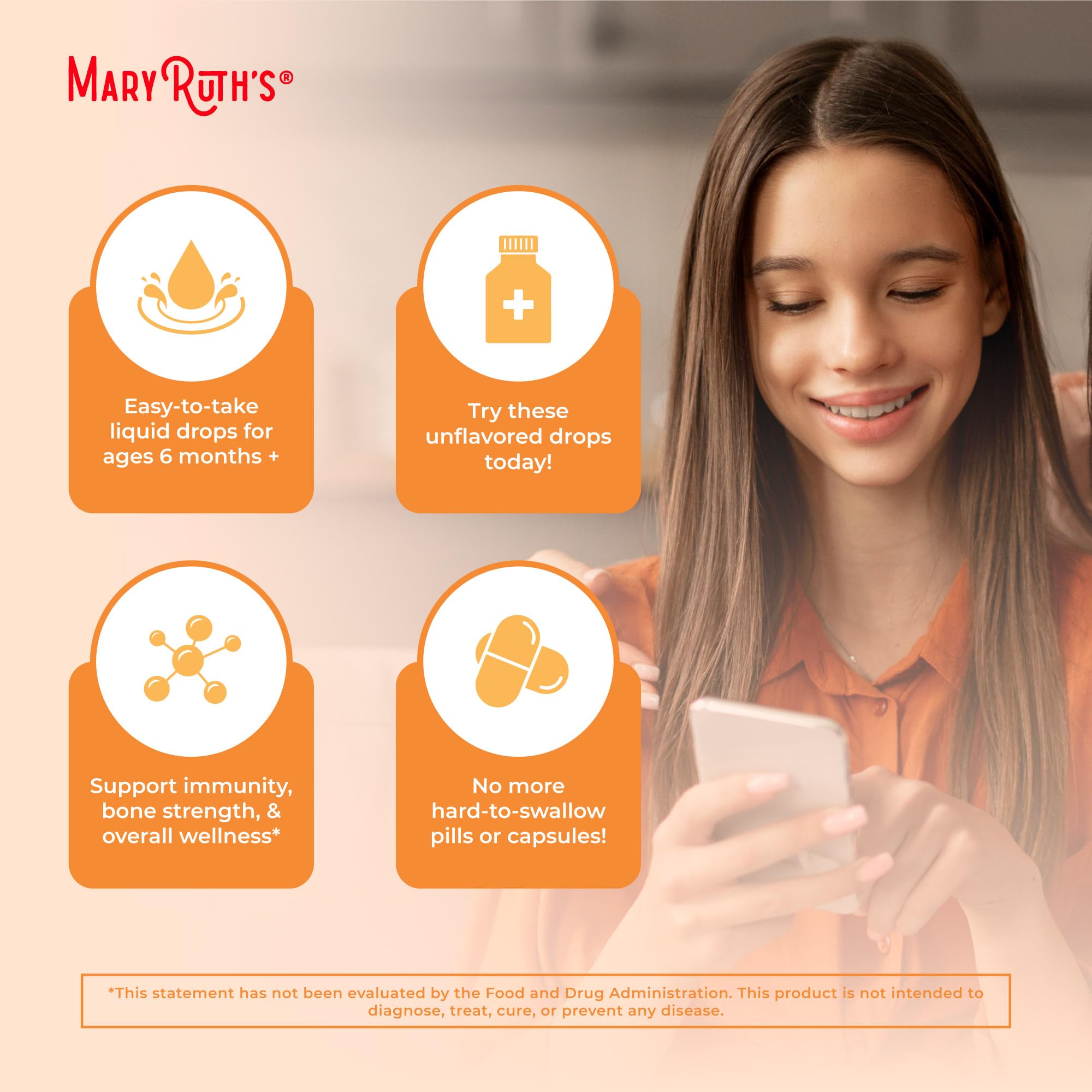 MaryRuth Organics Vitamin D USDA Organic | VIT D3 Liquid | Sugar Free | Liquid VIT D Spray Immune Support for Adults & Kids | Bone Health| Vegan | Gluten Free | Non-GMO | 30 Servings MARYRUTH'S buy australia supplements