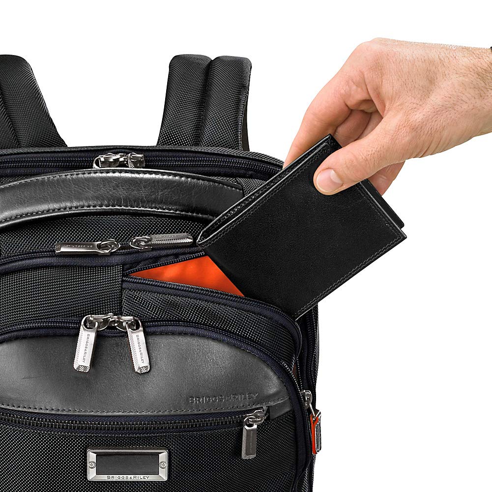 Briggs & Riley Medium Cargo Backpack for Women & Men - Laptop Backpack, For Work & Travel, Lightweight & Durable, Padded Straps, Fits up to 15" Laptop - @work Collection, Black Gsupps Australia