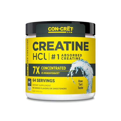CON-CRET Creatine HCl Powder | Muscle, Cognitive, Cellular Energy Support | No Bloating or Cramps CON-CRET