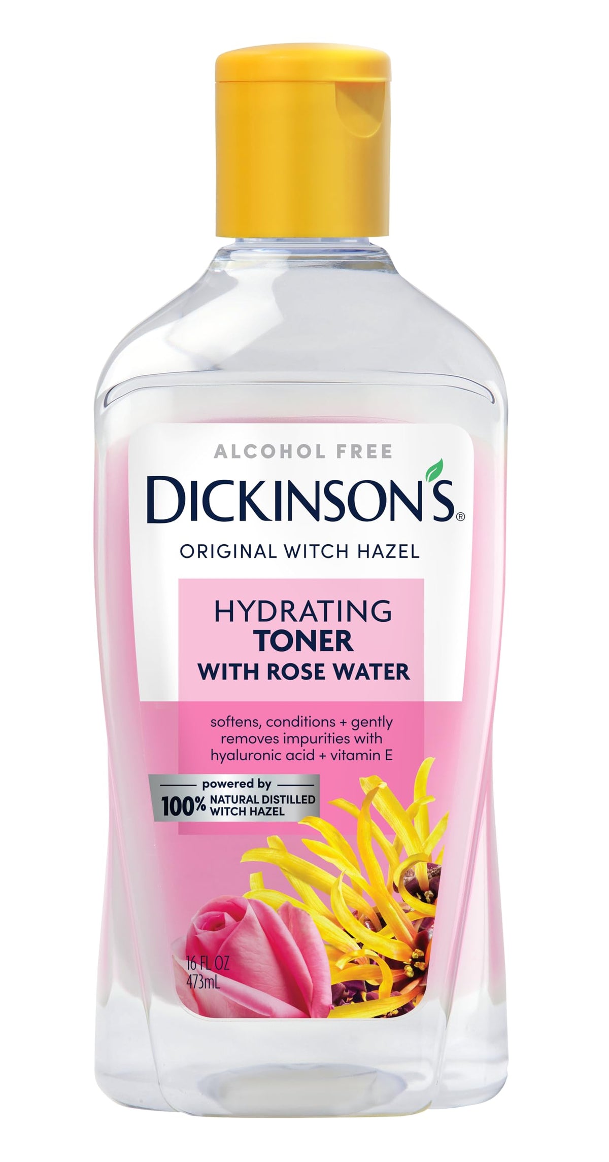 Dickinson's Witch Hazel Hydrating Toner with Rosewater | 16 Fl Oz Dickinson's