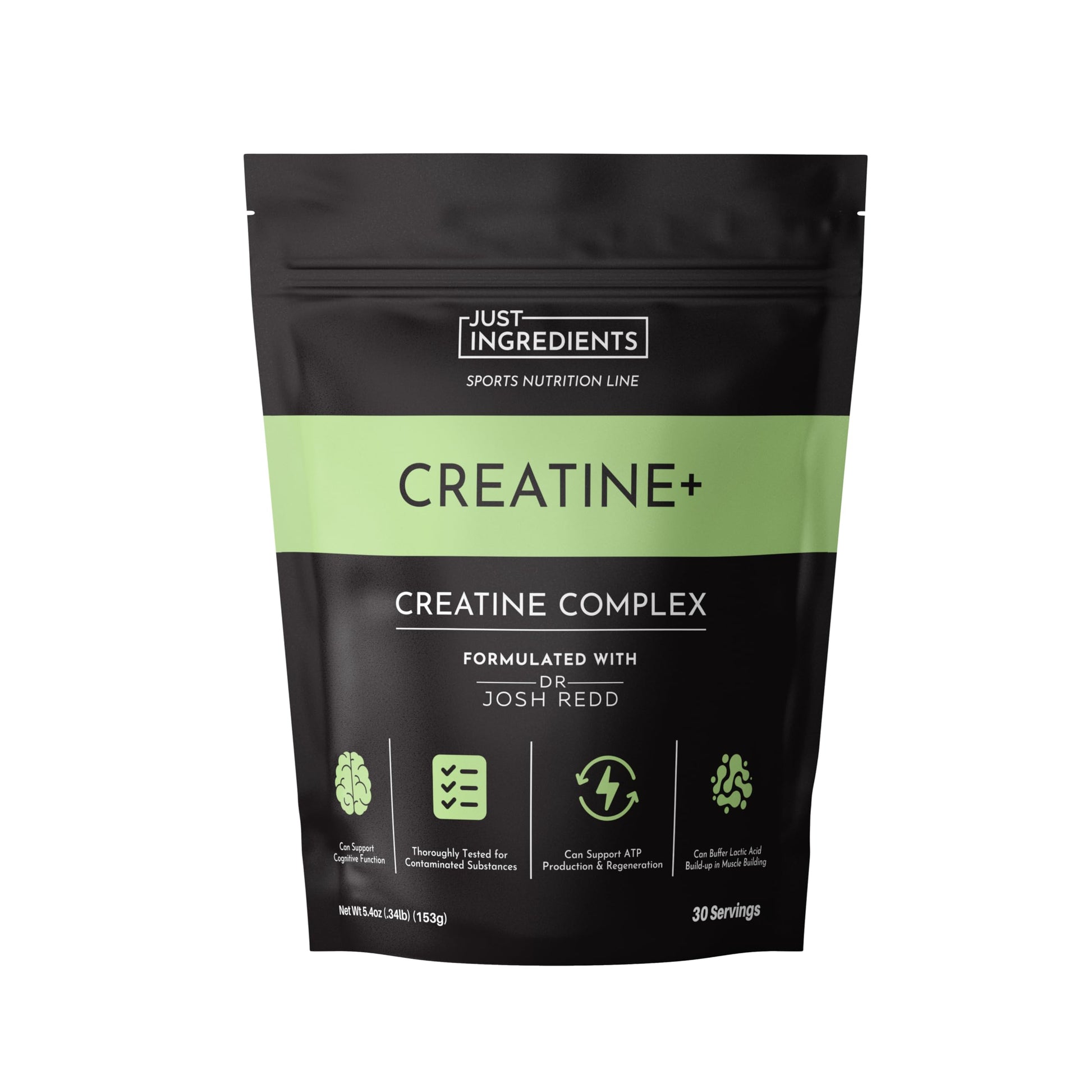 JUST INGREDIENTS Creatine Monohydrate Powder with Rejen Fulvic Mineral Complex - Supports Muscle Recovery, Energy, Strength, Cognitive Function - 30 Servings JUST INGREDIENTS buy australia supplements