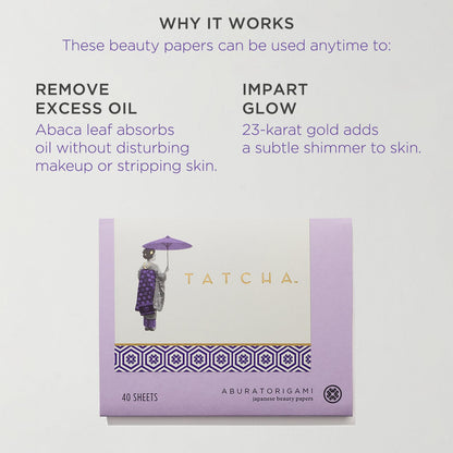 TATCHA Aburatorigami, Japanese Blotting Papers to Diminish Oil & Shine TATCHA