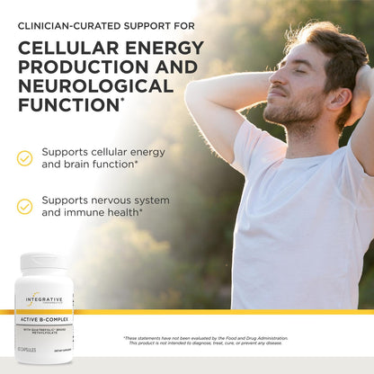 Integrative Therapeutics Active B-Complex - with Choline and Methylfolate - Cellular Energy, Immune Function & Heart Health Support with Vitamins B2, B6 & B12 Integrative Therapeutics