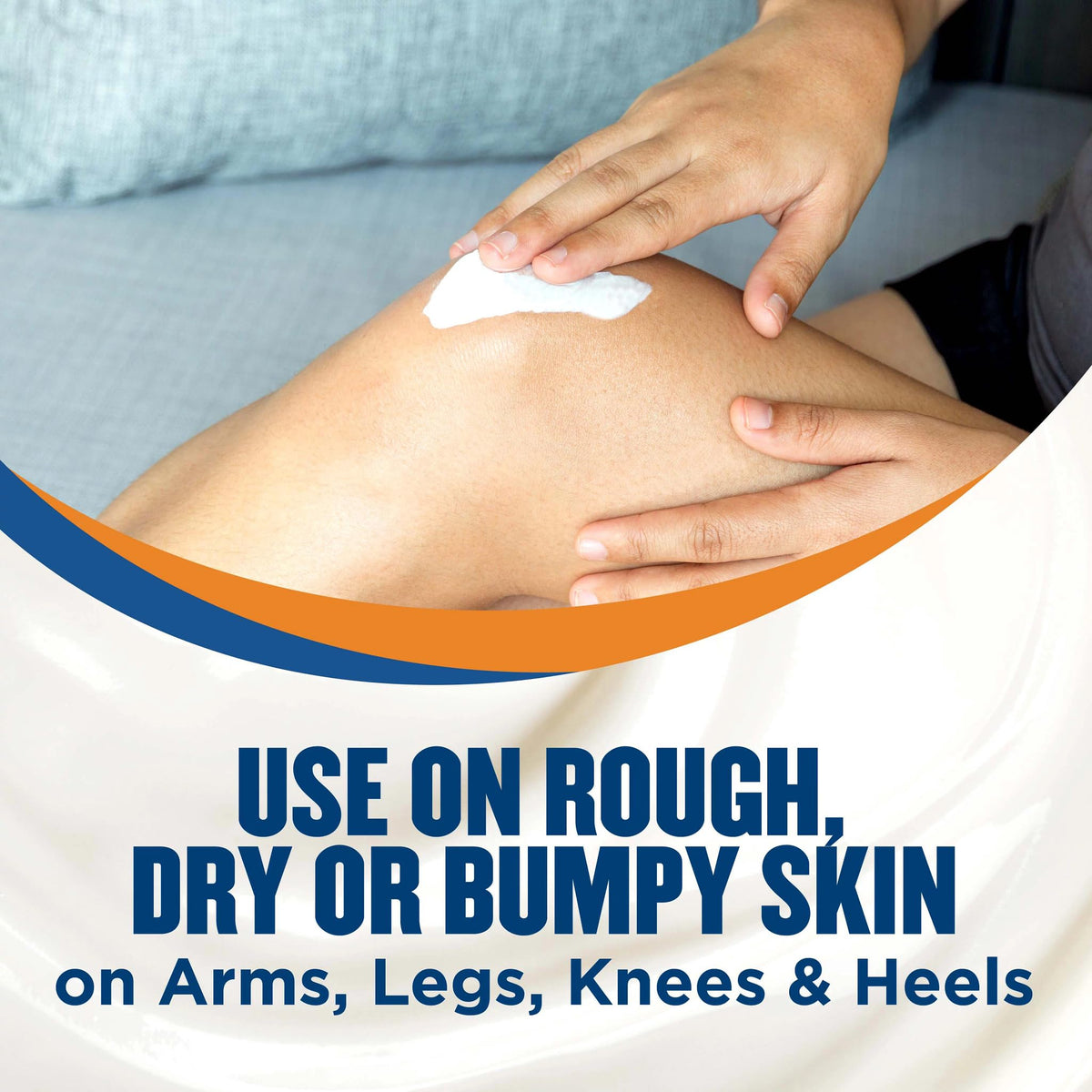 Gold Bond Rough & Bumpy Daily Skin Therapy Cream, 8 oz Cream With 7 Moisturizers & 3 Vitamins Gold Bond