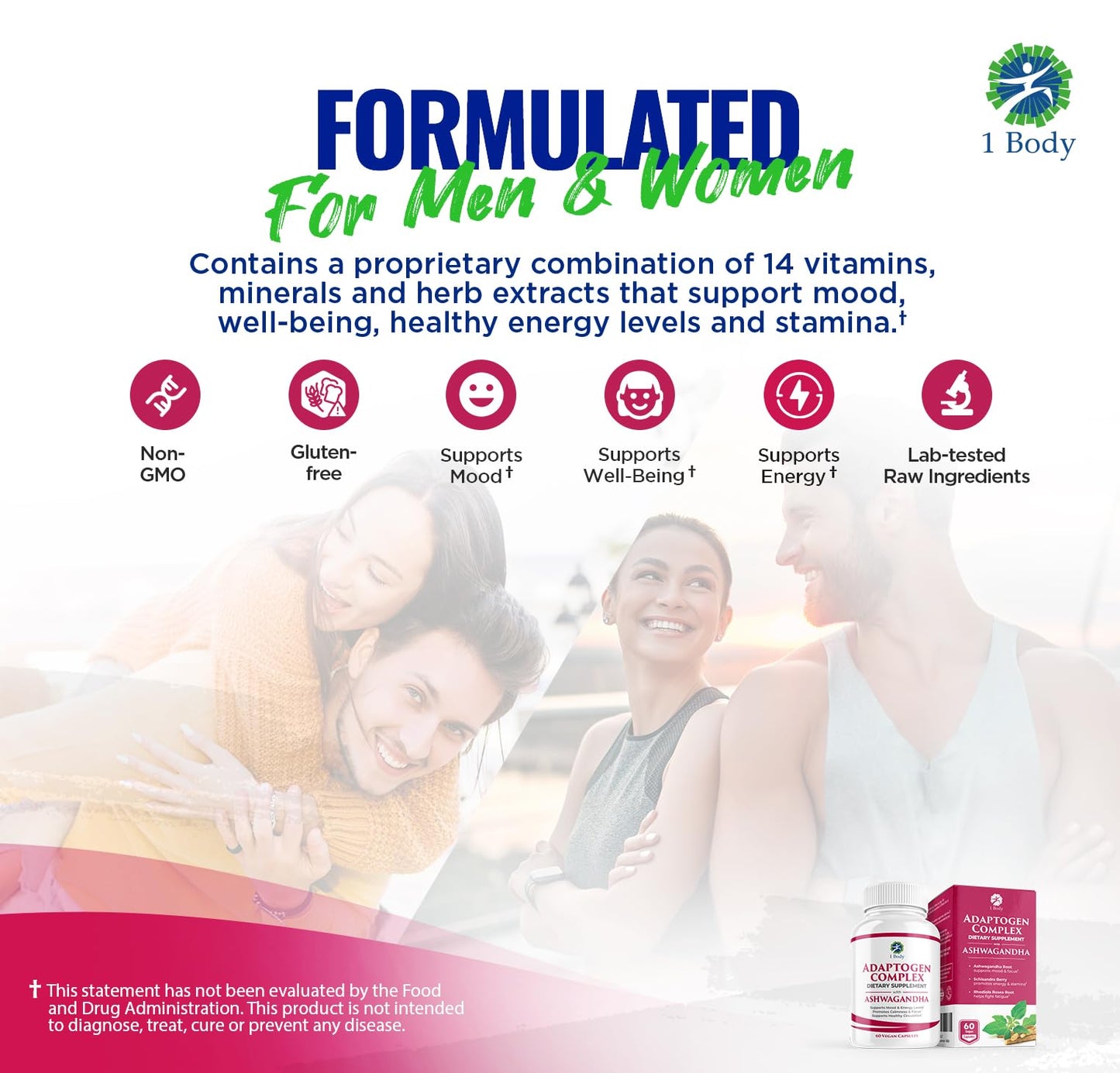 1 Body Adaptogen Complex with Ashwagandha