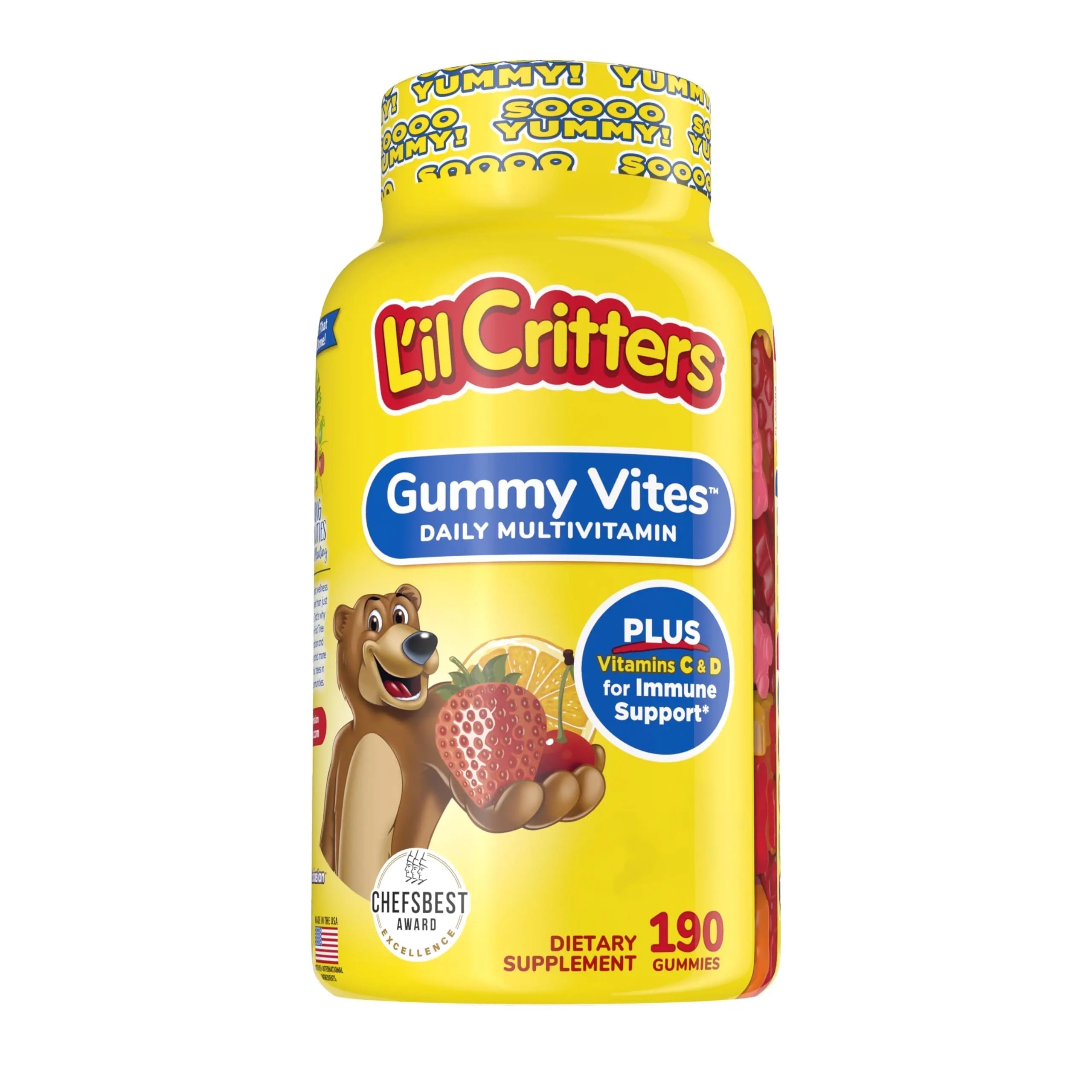 Vitafusion Fiber Well Fit Gummies, 90 Count and L’il Critters Gummy Vites Daily Gummy Multivitamin for Kids, 190 Gummies Vitafusion buy australia supplements