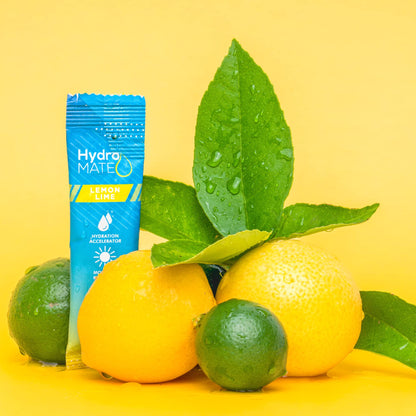 HydroMATE Electrolyte Powder Lemon Lime Hydration Packets Low Sugar 30 Count NatureWorks