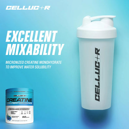 Cellucor Creatine Powder, Blue Raspberry Flavor - Increases Strength, Lean Muscle Mass & Endurance, Micronized Creatine for Fast Absorption Cellucor
