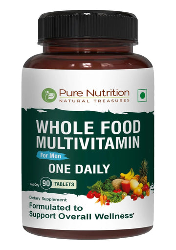 Pure Nutrition Whole Food Multivitamins for Men | 90 Tabs | One-A-Day | 100% RDA | 24 Natural Vitamins and Minerals | PURE NUTRITION NATURAL TREASURES buy australia supplements