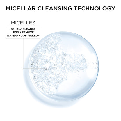 Garnier Micellar Water for Waterproof Makeup, Hydrating Facial Cleanser & Makeup Remover, Suitable for Sensitive Skin, Vegan, Cruelty Free, 13.5 Fl Oz (400mL), 2 Count Garnier
