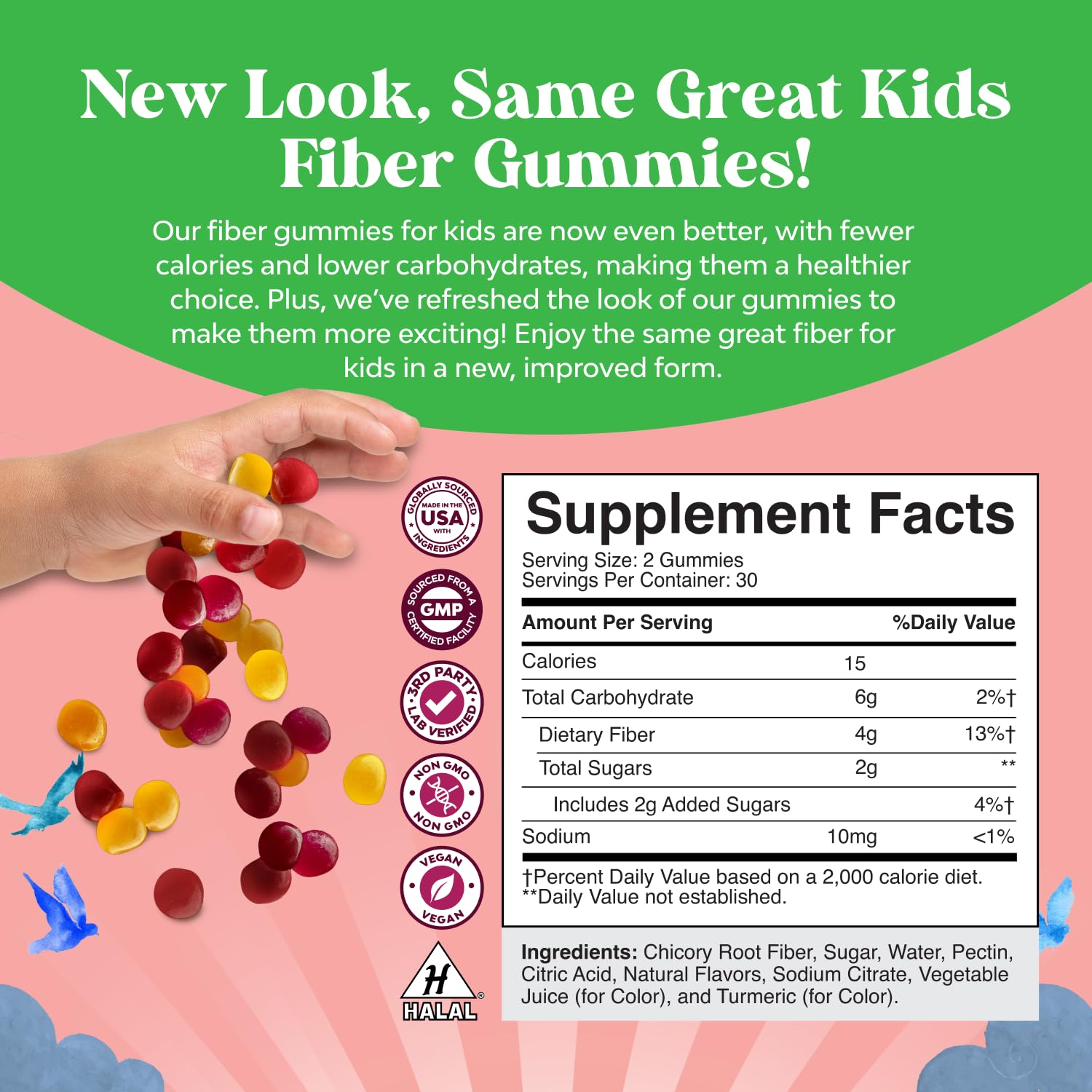 High Prebiotic Fiber Gummies for Kids - Digestive Health Support - 120 Ct | Fiber for Kids Regularity & Gut Health Support - Dietary Fiber Supplements - Immune Gummies with Chicory Root - Non GMO Gsupps Australia