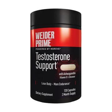 Weider Prime Support - Men's Nutrition - Enriched with Vitamins & Minerals - with Ashwagandha, Chromax Chromium, Bioperine & Zinc - Gluten Free - 120 Capsules Weider buy australia supplements