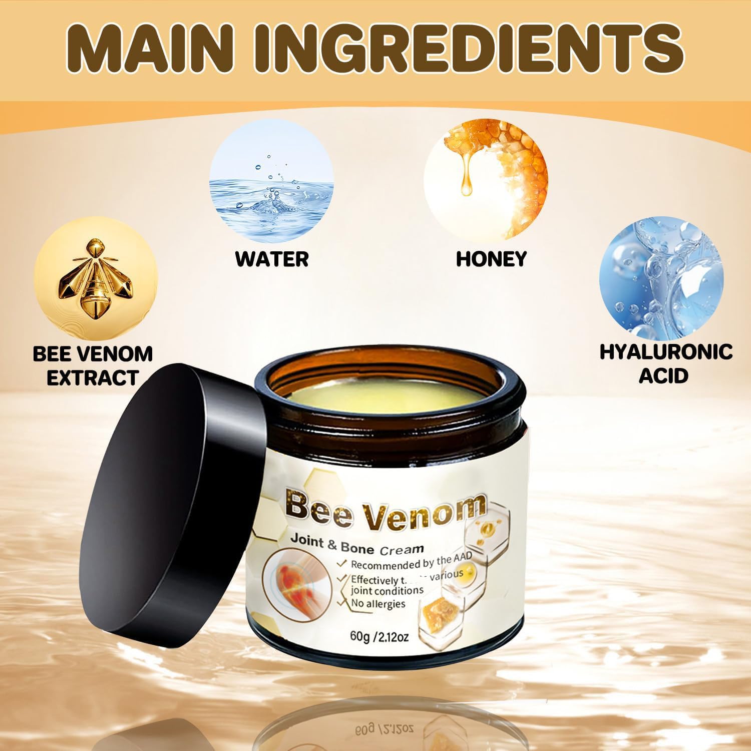 ArthroEase Bee Venom Arthritis Cream, Joint & Muscle Soothing Bee Venom Cream, Professional Bee Venom Joint Cream, Bee Venom Joint Gel - Specially for for Back, Neck, Hands, Knee (2 Bottle) Lmoy buy australia supplements