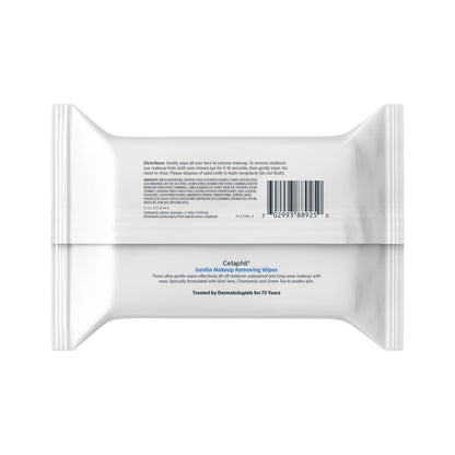 Cetaphil Gentle Makeup Remover Face Wipes, Fragrance Free, 25 Count Cetaphil