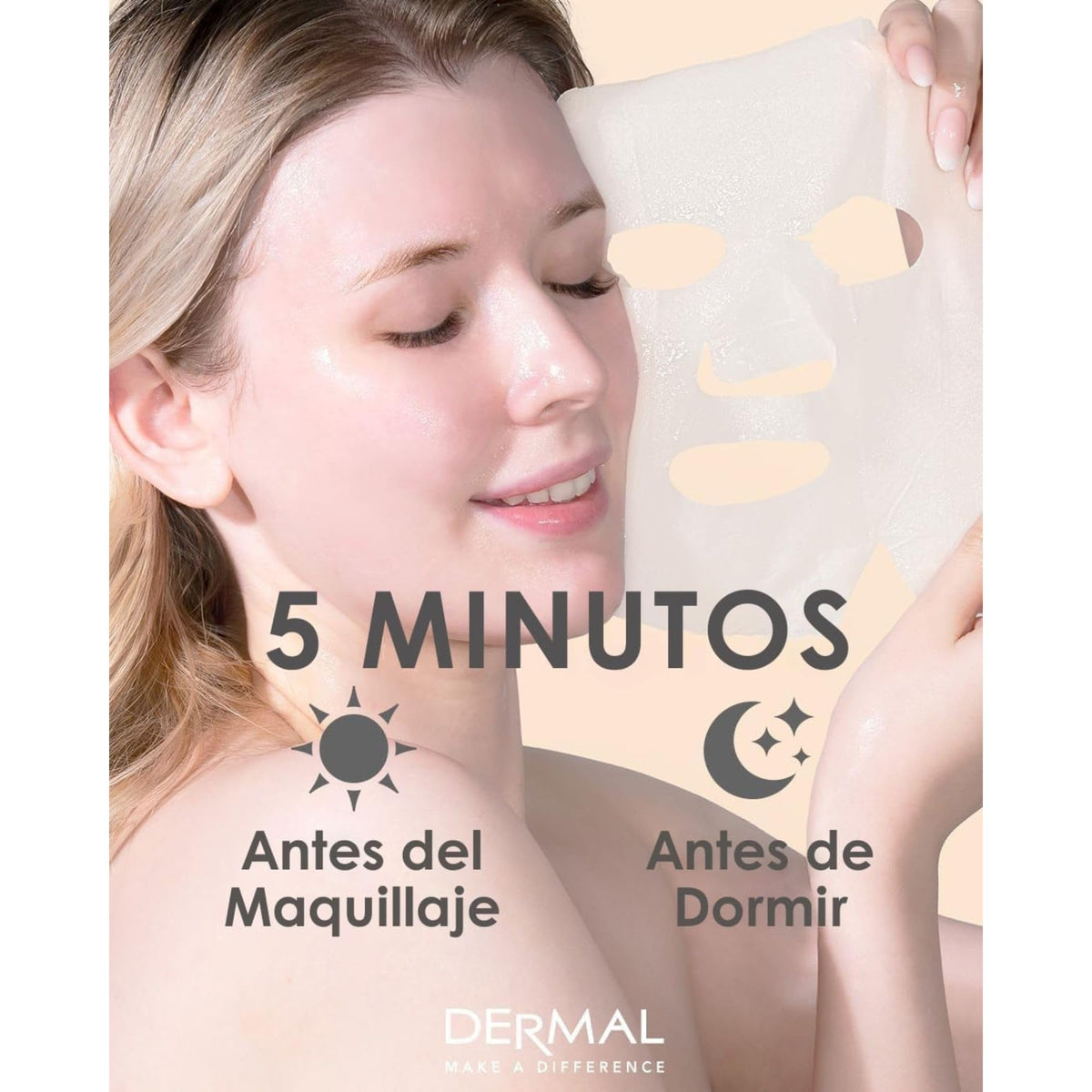 DERMAL 16 Collagen Korean Essence Sheet Mask Variety Pack, Aloe Cica & More DERMAL